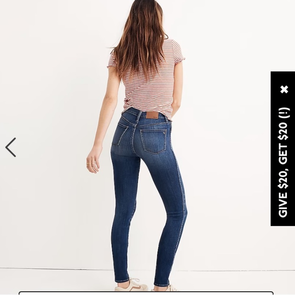 10" High-Rise Skinny Jeans in Danny Wash: TENCEL™ Denim Edition - Picture 3 of 4